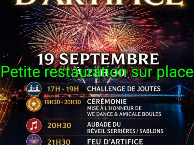 Feu d'artifice Serrieres