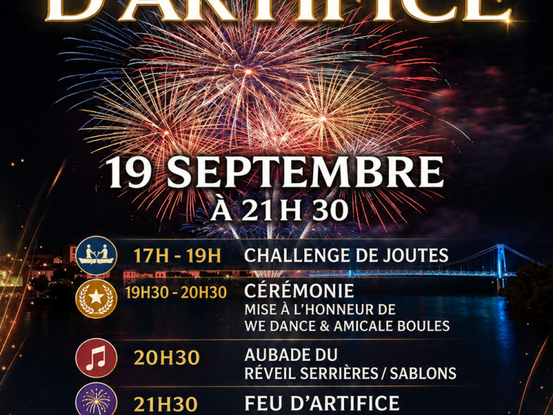 Feu d'artifice Serrieres