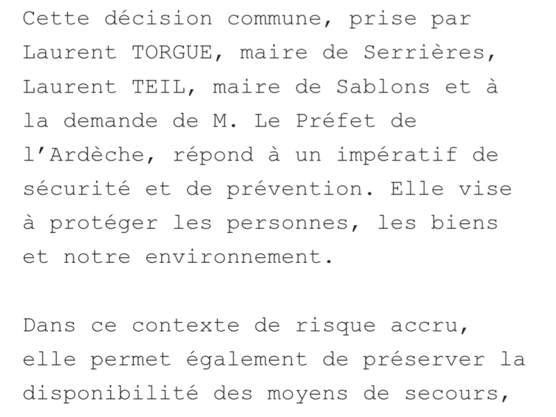Annulation feu d'artifice