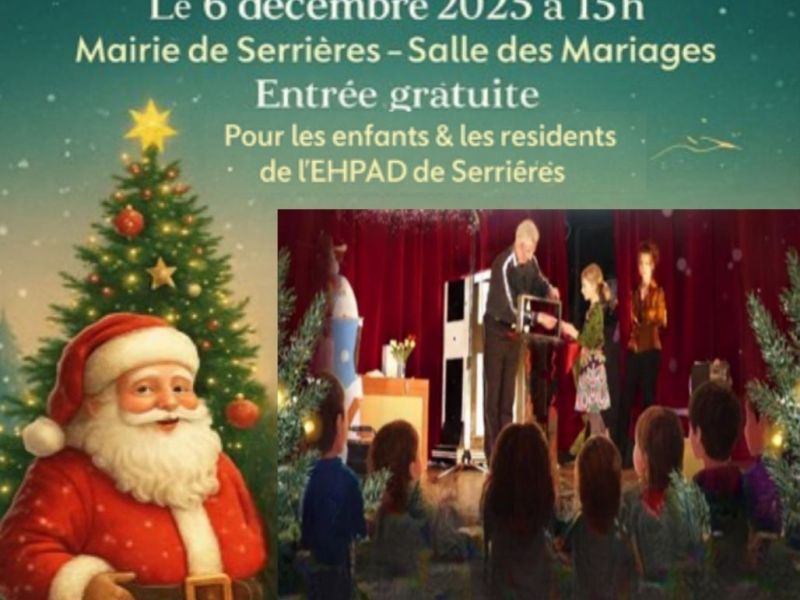 Spectacle de magie de Noël