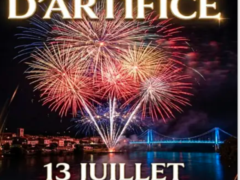 Feu d'artifice Serrieres et fête foraine