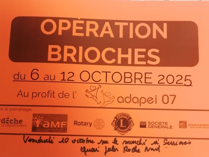 Vente brioches Adapei