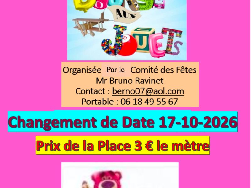 Bourse aux jouets